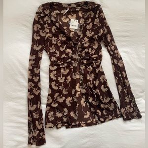 Free People Mesh Lucky Shirtee